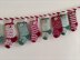 Christmas Stocking Advent Calendar Garland