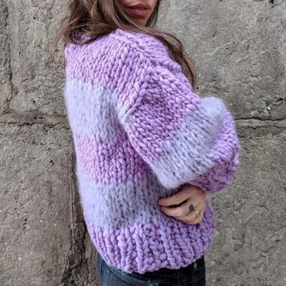 Mixed Media Jumper Knitting pattern by KNITTnyc | LoveCrafts