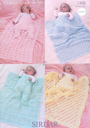 Crochet Blankets in Snuggly 4 Ply - 1368