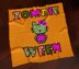 Zombieween Blanket Hello Kitty Graph Spooky Throw Festive Graphgan C2C CROCHET PATTERN