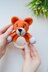 Fox baby rattle amigurumi pattern