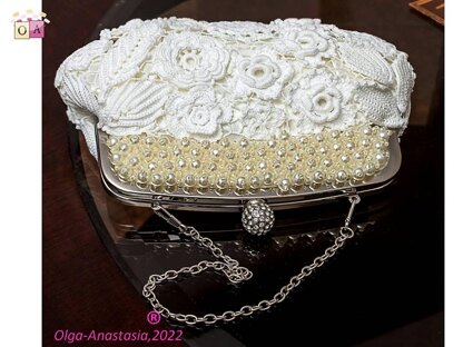 Irish lace bridal handbag