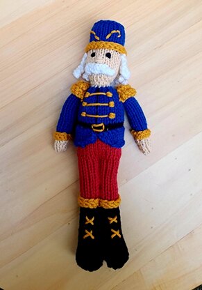 Knitted nutcracker doll