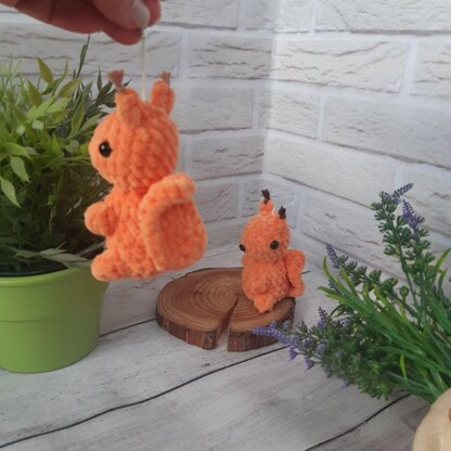 Red Squirrel Crochet Pattern