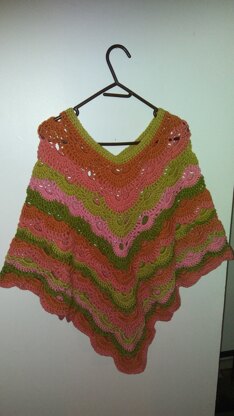 Woman Crochet poncho