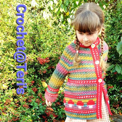 Mushroom Pixie Mosaic Coat (Child)