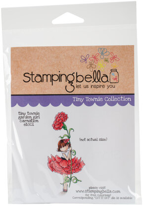 Stamping Bella Cling Stamps - Garden Girl Carnation