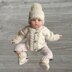 Cooper Baby Cardigan Hat and Booties Set