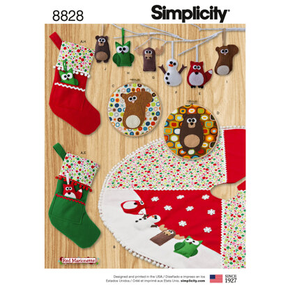 Simplicity 8828 Holiday Decorating - Paper Pattern, Size OS (ONE SIZE)