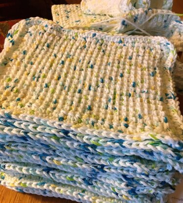 Tunisian Crochet Dishcloths