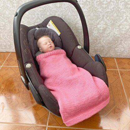 Car Seat Blanket Knitting Pattern #680