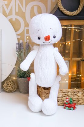 Knitting Snowman Toy Pattern