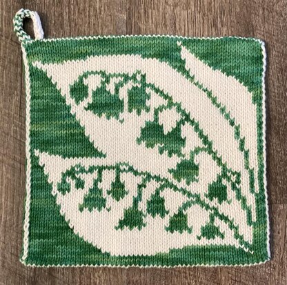 Lily of the Valley Potholder