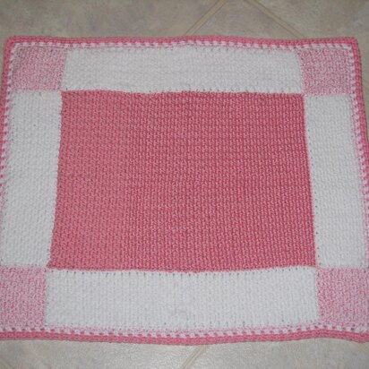 Gingham Squares Baby Afghan