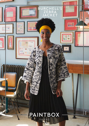 Burchell's Zebra Jacket - Free Crochet Pattern For Women in Paintbox Yarns