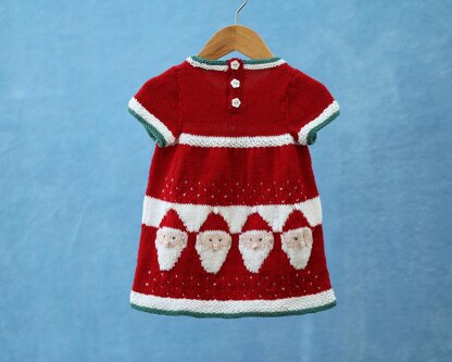 P131 Santa Dresses Knitting Pattern