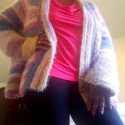 Fuzzy Blanket Cardigan