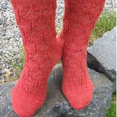 Orelia Rose Socks - knitting pattern