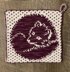 Winter Arctic Fox Potholder