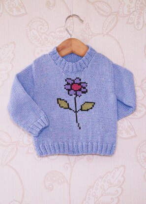 Intarsia - Flower Chart - Childrens Sweater
