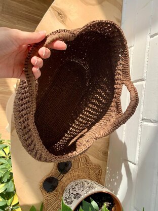Crochet Raffia Tote Bag Pattern