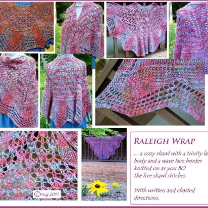 Raleigh Wrap  ...  a cozy shawl - knitting pattern