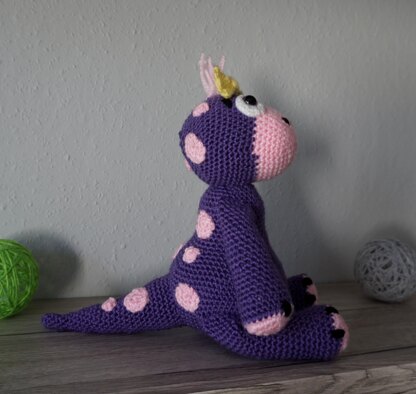 Amigurumi Häkelanleitung für Dino Leila