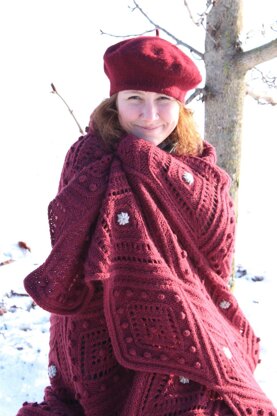 Cable and Lace Shawl and Afghan