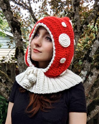 Mushroom Balaclava Hood