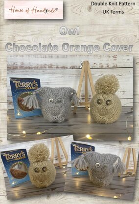 Owls x 2 Designs Chocolate Orange Cover Knitting Patterns