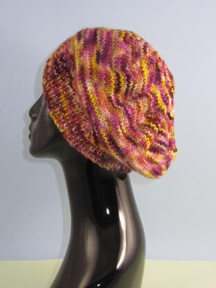 Chunky Self Striping Tam Beret