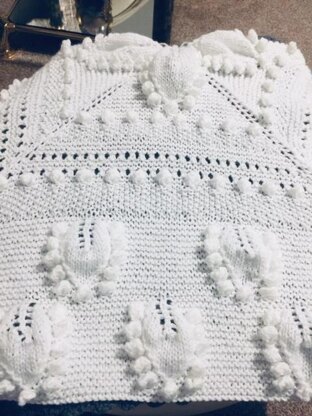 GLORIA baby blanket/shawl