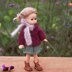 Plum Jacket & Mini skirt for doll