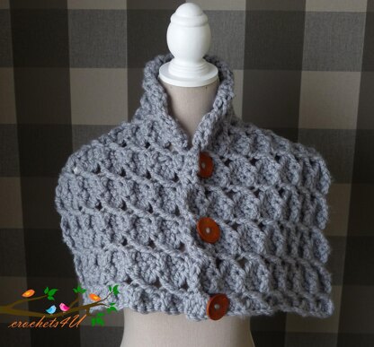 Neckwarmer with buttons