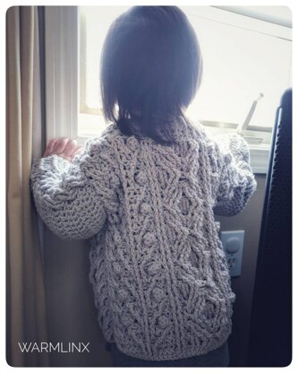 Hugs and Kisses Kids Cardigan Crochet Pattern