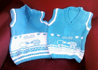 Old project, twins' tops