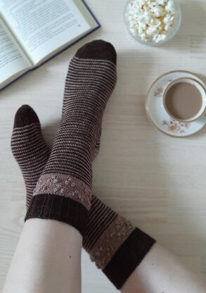 Popcorn coffee socks