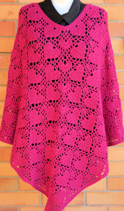 Heart Poncho size 20