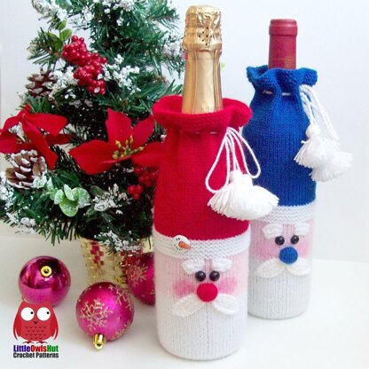 152 Santa bottle covers for wine and champagne