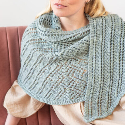 Linden Shawl in Berroco Lanas - Downloadable PDF