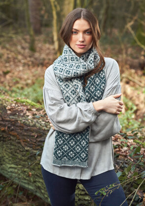 Lattice Scarf in Rowan Alpaca Soft DK (Eng) - Downloadable PDF