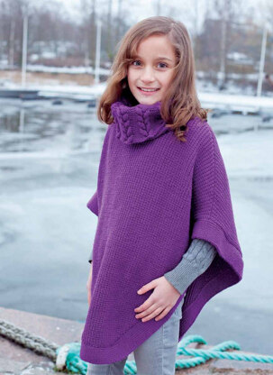 "Lisabet Cape" - Cape Knitting Pattern For Girls in MillaMia Naturally Soft Merino