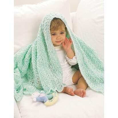 Afghan in Bernat Baby Coordinates Solids - knitting pattern