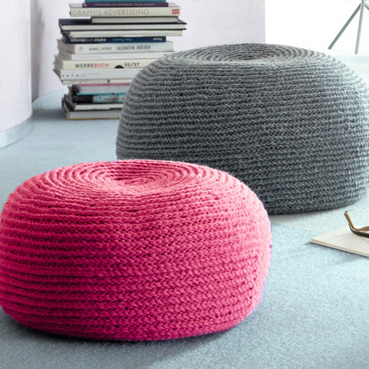 Blia Seat Pouf in Schachenmayr Boston - S10765 - Downloadable PDF