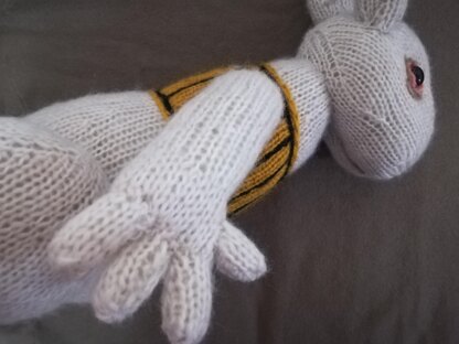 Knitting Patterns - Knit White Rabbit inspired by Alice in Wonderland