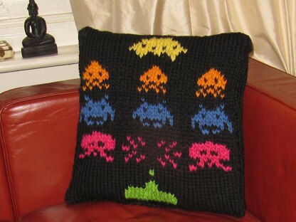 Superfast Retro Space Invaders Cushion