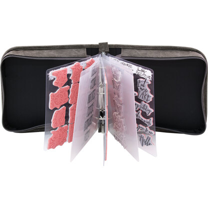 Advantus Tim Holtz Storage Studios Stamp Storage Binder - 3"X10"X9.75"