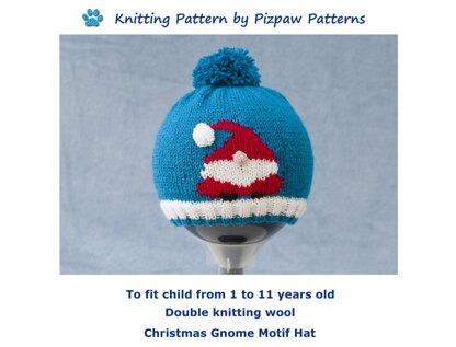 P148 Christmas Gnome Motif Hat