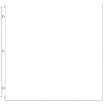 We R Memory Keepers We R Ring Photo Sleeves 12"X12" 10/Pkg - Full Page