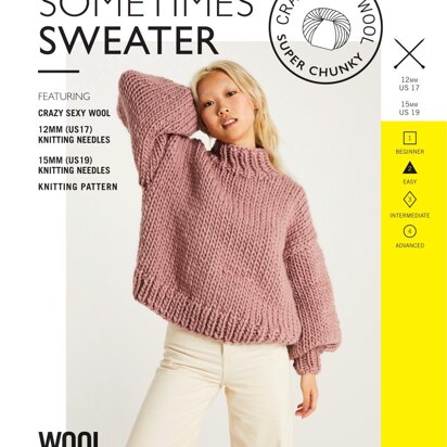 Sometimes Sweater in Wool and the Gang Crazy Sexy Wool - V718044812 - Downloadable PDF
